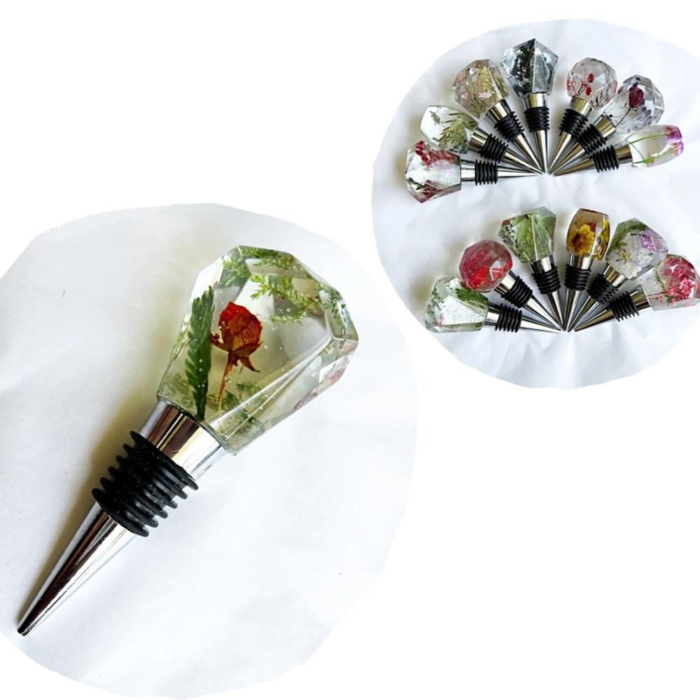 🌺Handmade | Resin Floral Wine Stopper | Unique